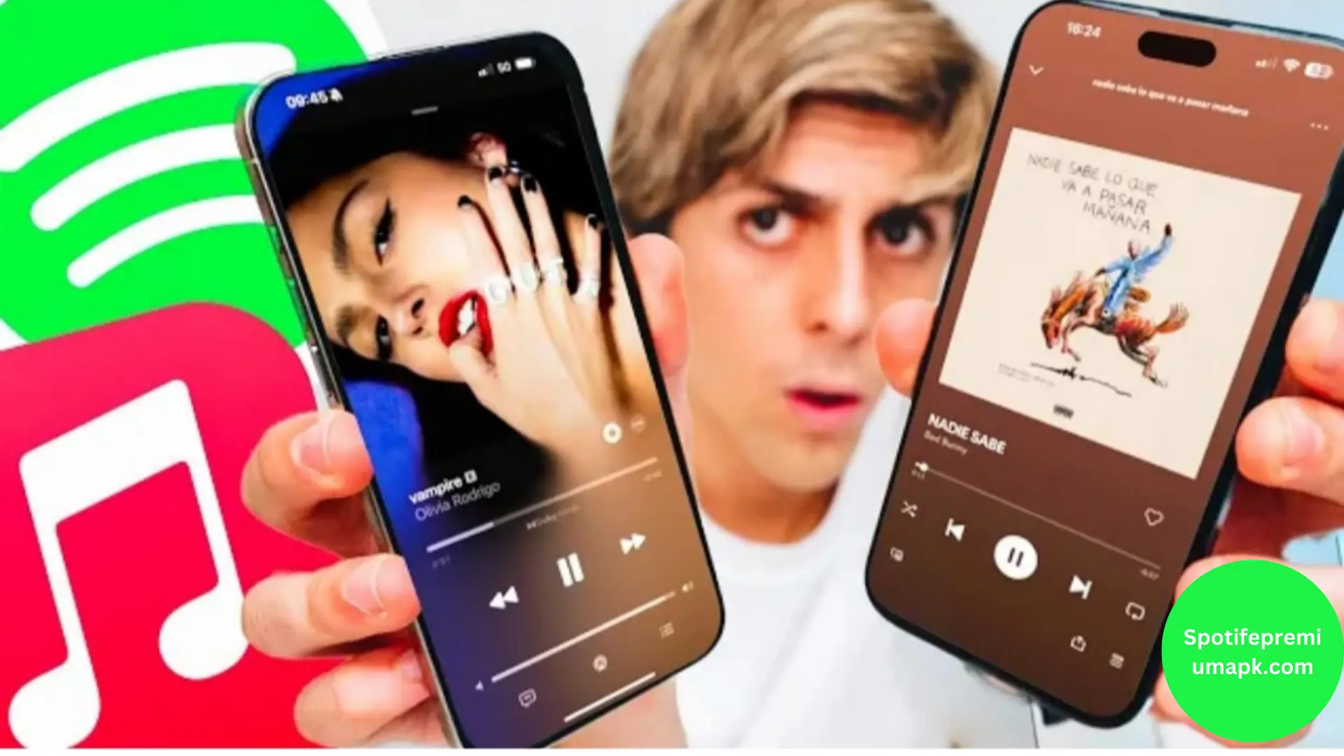 Apple vs Spotify music apps