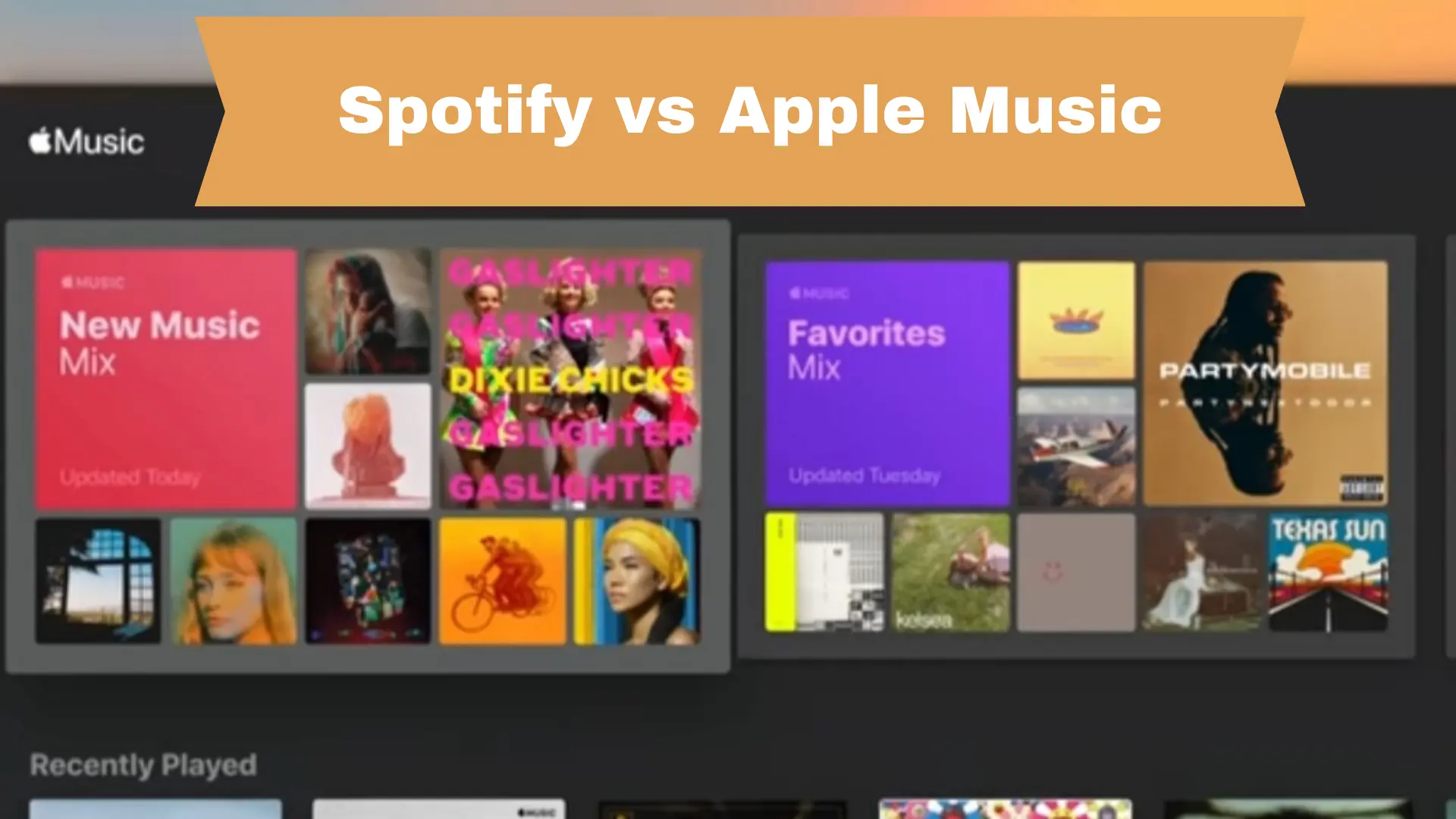 Exclusive comprehnsive between spotify vs Apple