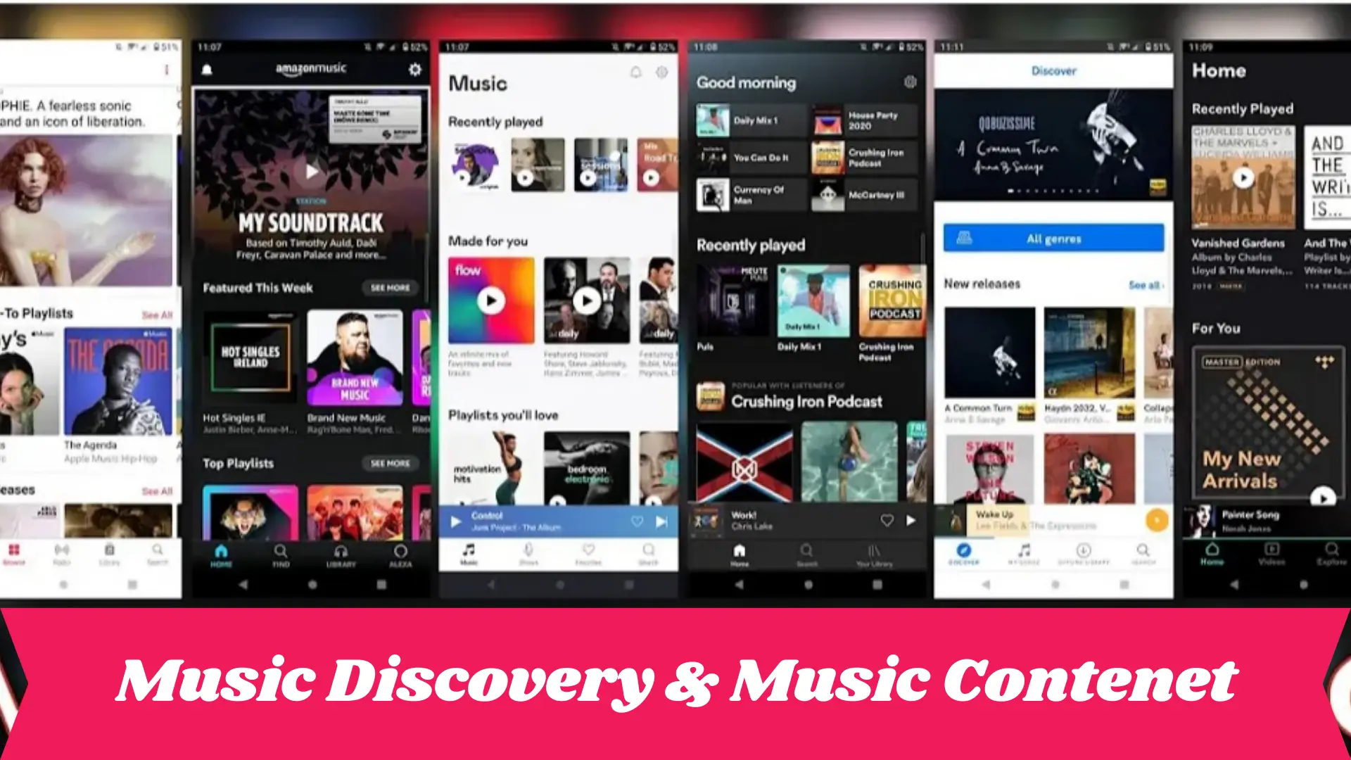 Wordwide best music streaming apps spotify, Deezer