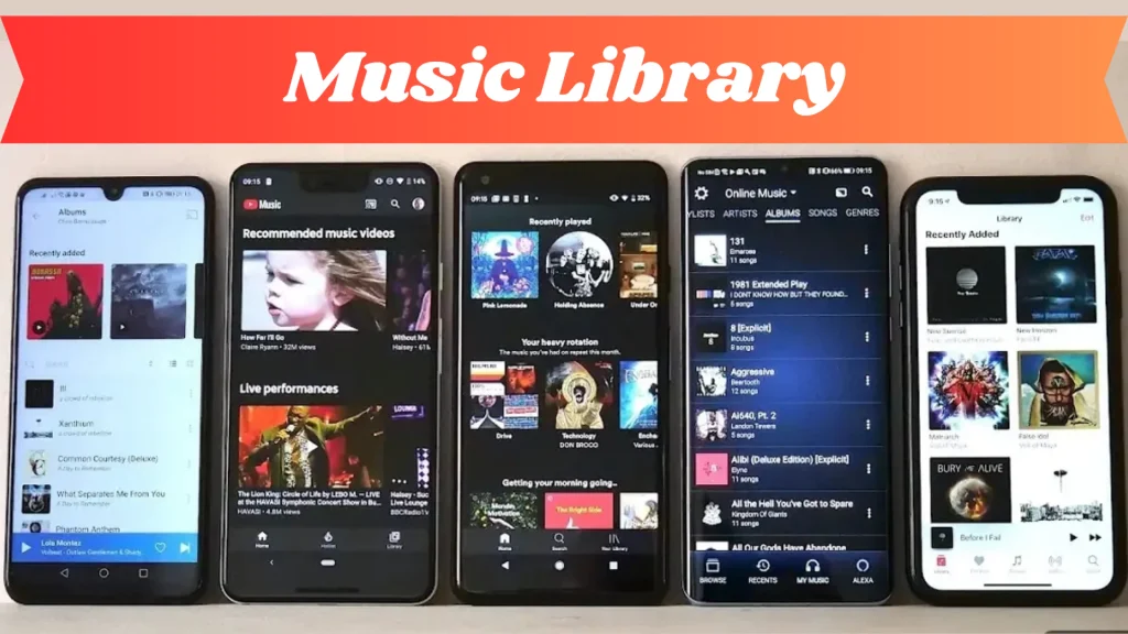 Music Library of Spotify vs Youtube